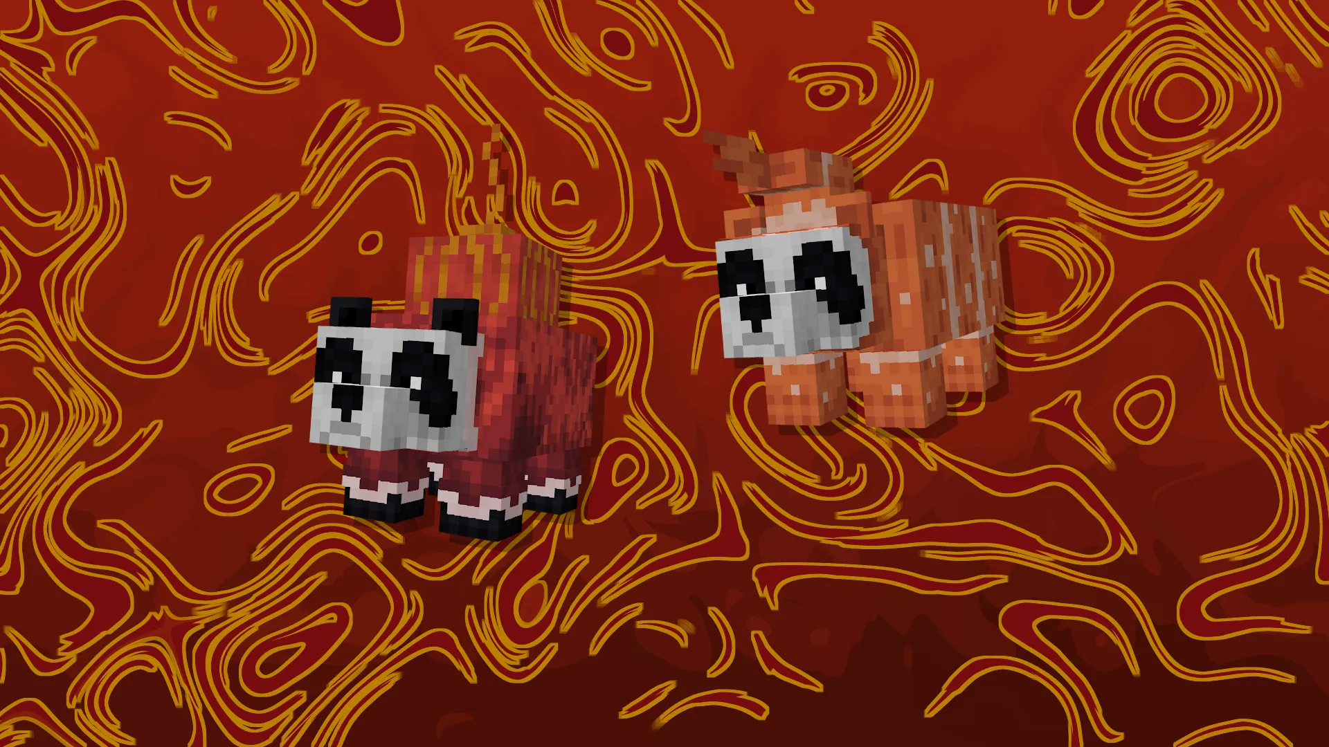 Puffier Pandas, Текстуры, Minecraft