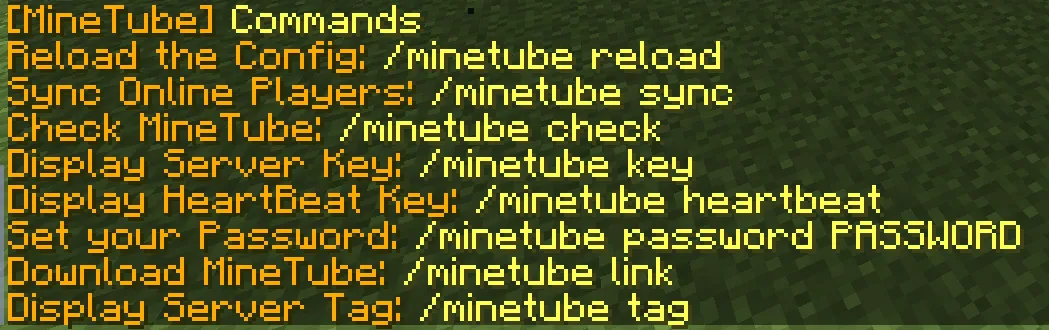 MineTube — скриншот 4 (Плагины, Minecraft)