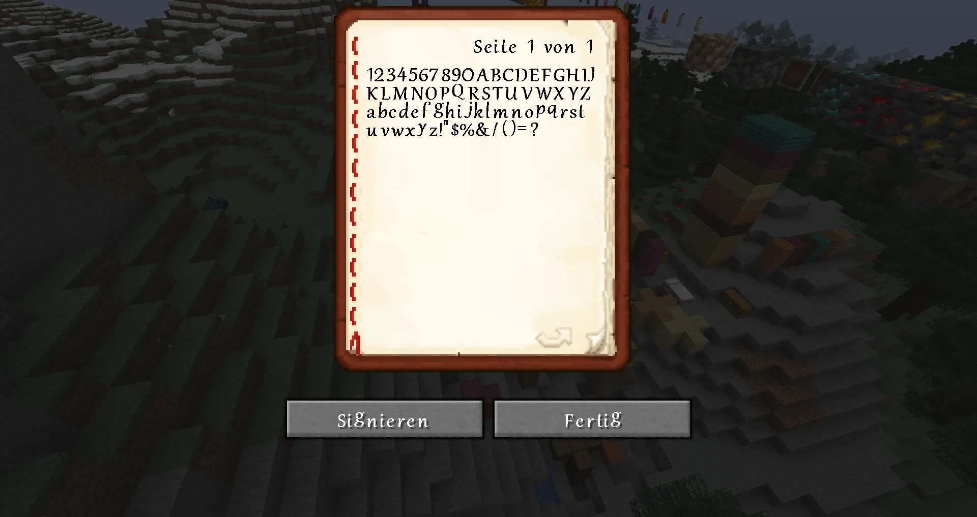 Demon Textures Gabriola font addon — скриншот 1 (Текстуры, Minecraft)