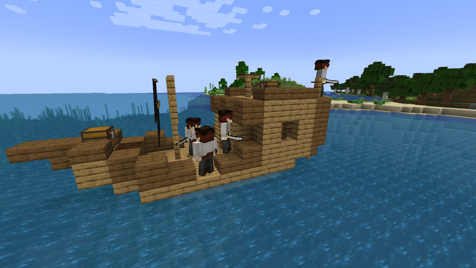 One piece: six seas (unique captains), Моды, Minecraft