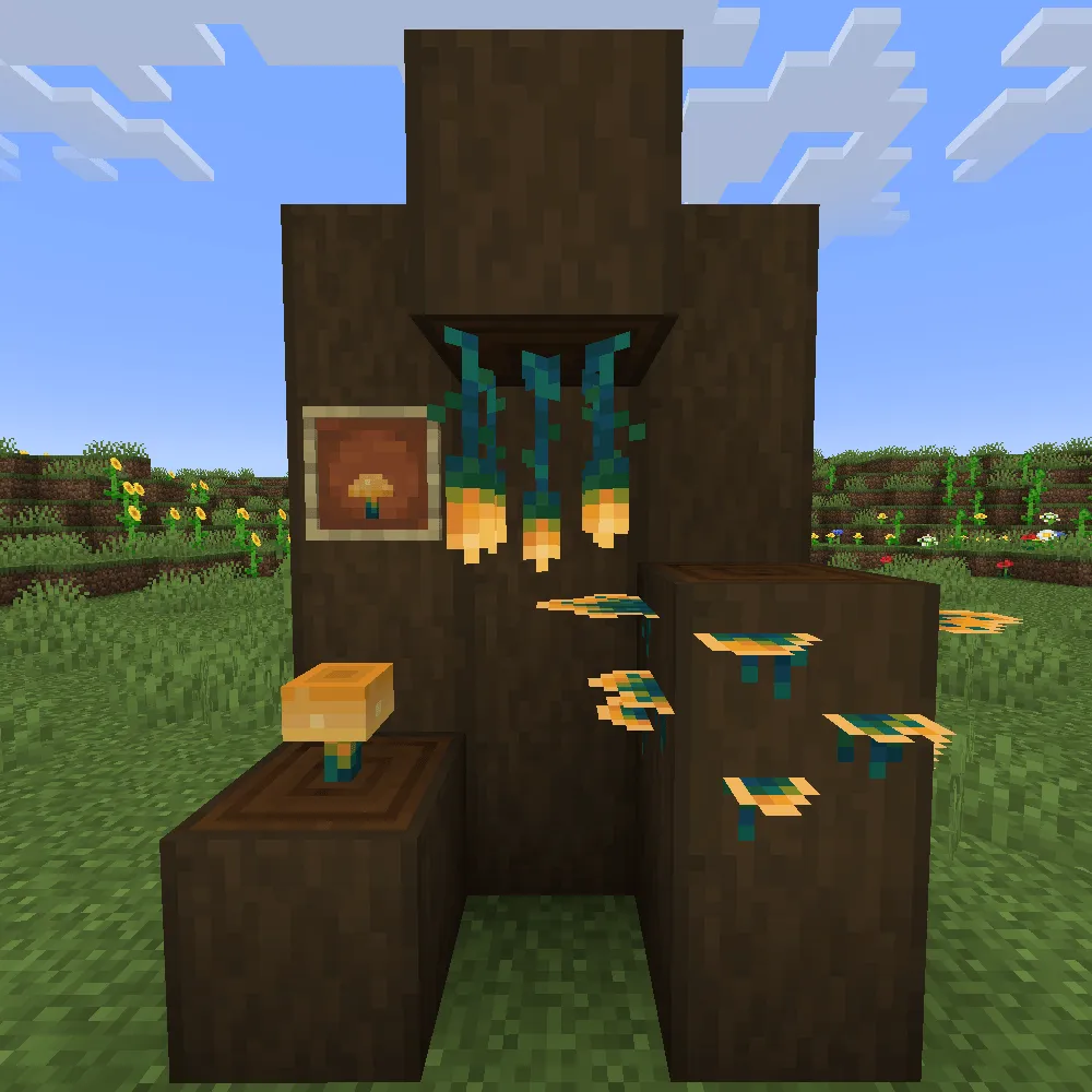 Brunozamp's Glowing Mushrooms, Текстуры, Minecraft