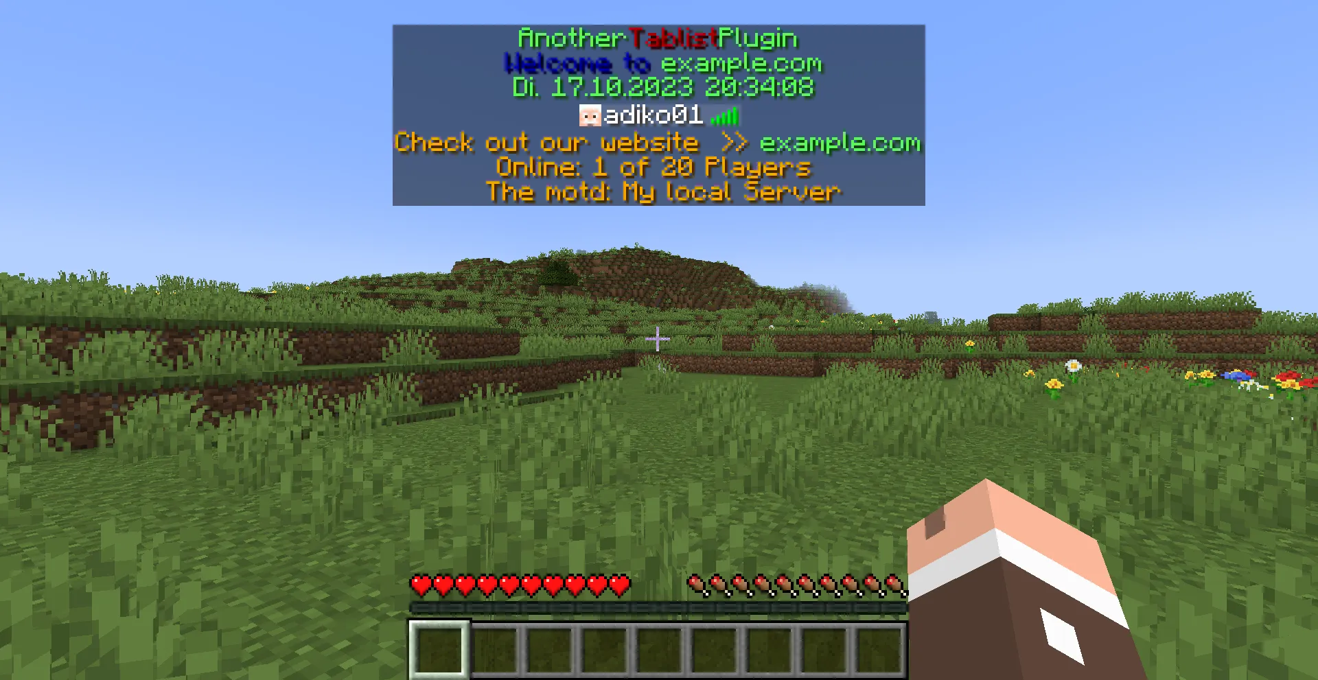 AnotherTablistPlugin — скриншот 1 (Плагины, Minecraft)
