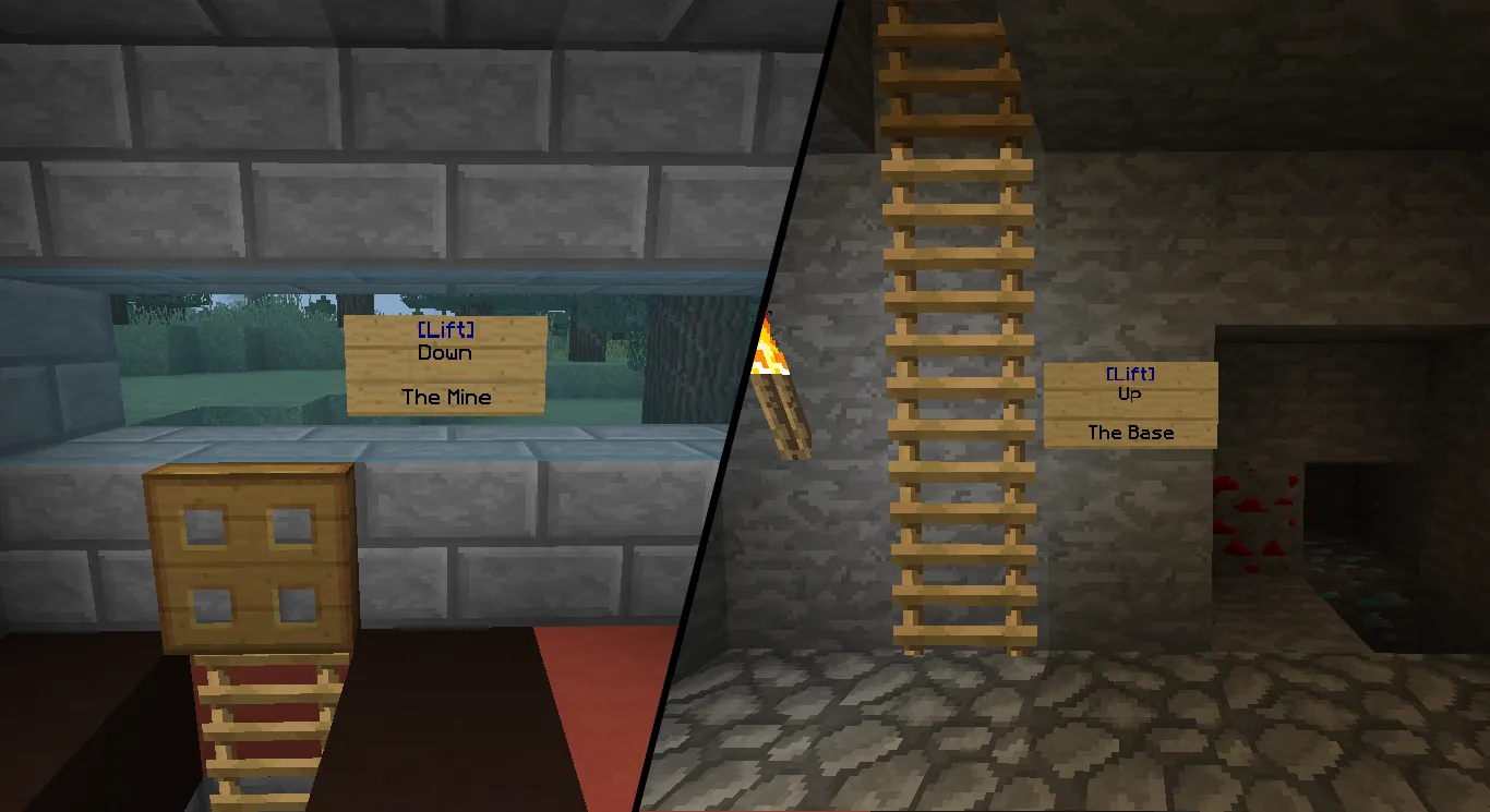 SmartLifts — скриншот 1 (Плагины, Minecraft)