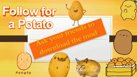 the potato mod, Моды, Minecraft