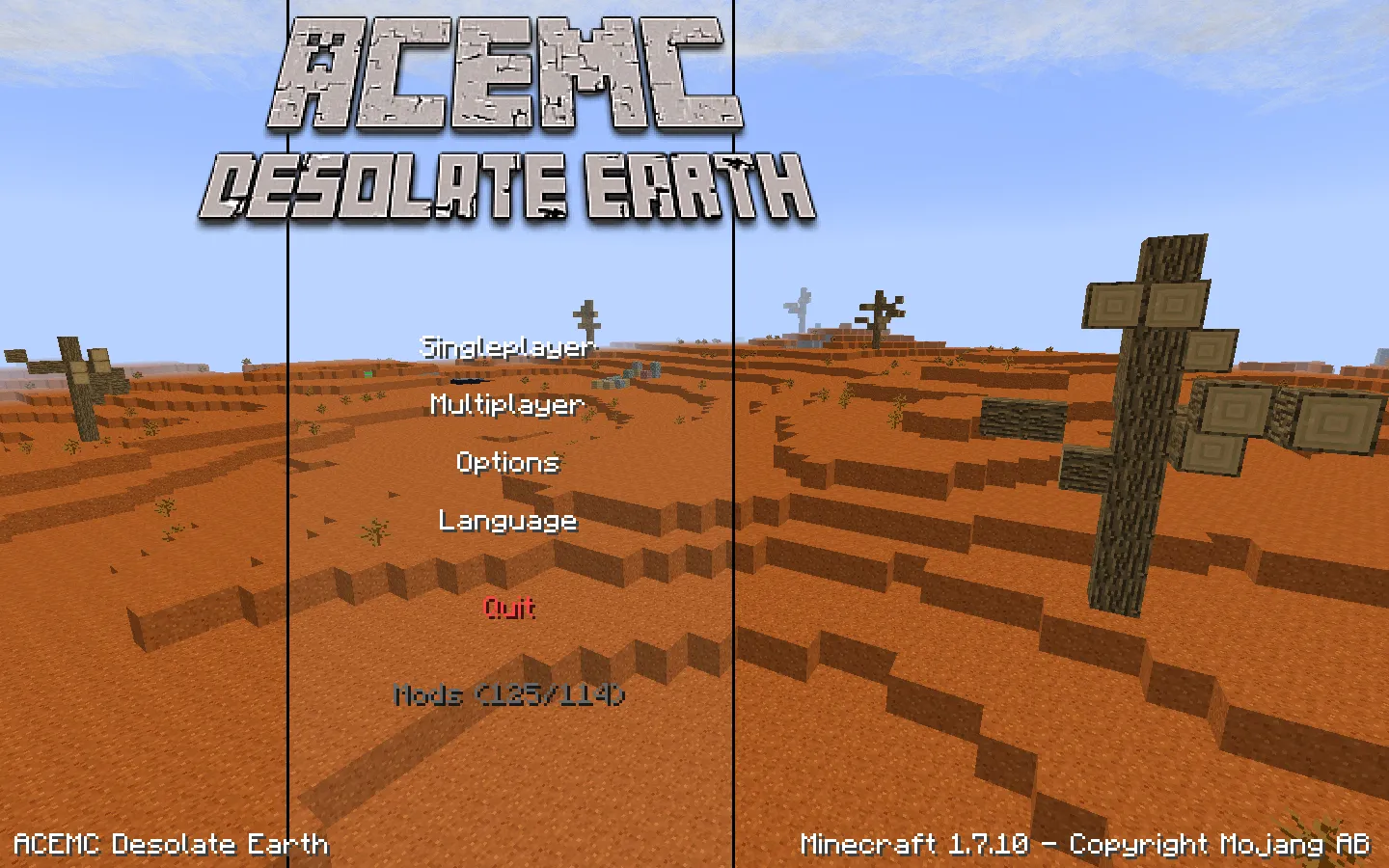 ACEMC Presents: Desolate Earth — скриншот 3 (Модпаки, Minecraft)