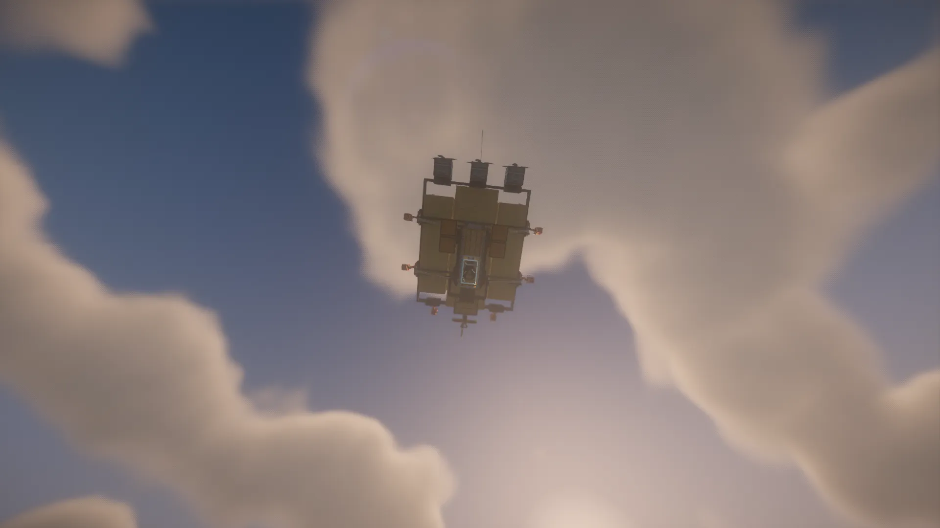 Glass Bottom for Immersive Aircraft Warship — скриншот 1 (Текстуры, Minecraft)