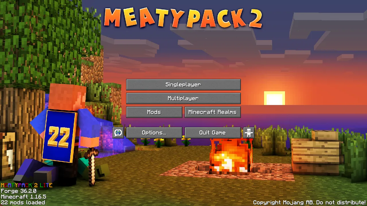 MeatyPack 2 Lite — скриншот 1 (Модпаки, Minecraft)