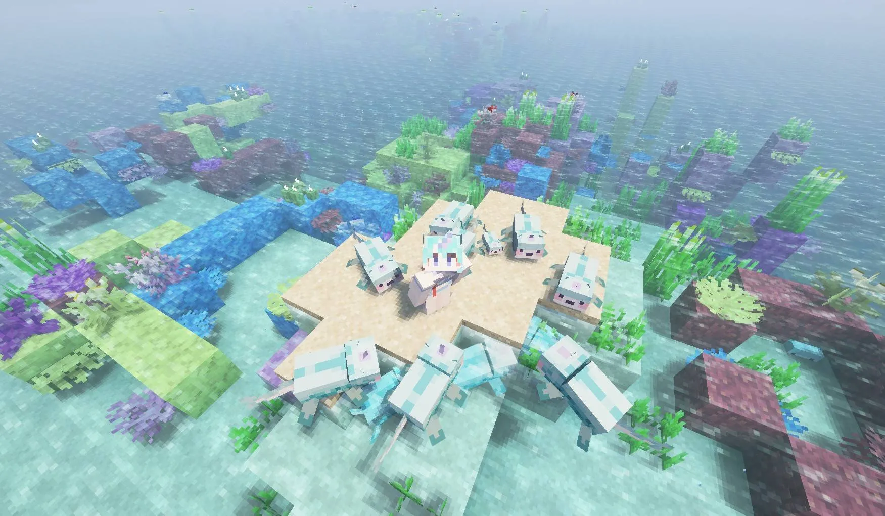 CreamTheOtter's Creamer Axolotls!, Текстуры, Minecraft