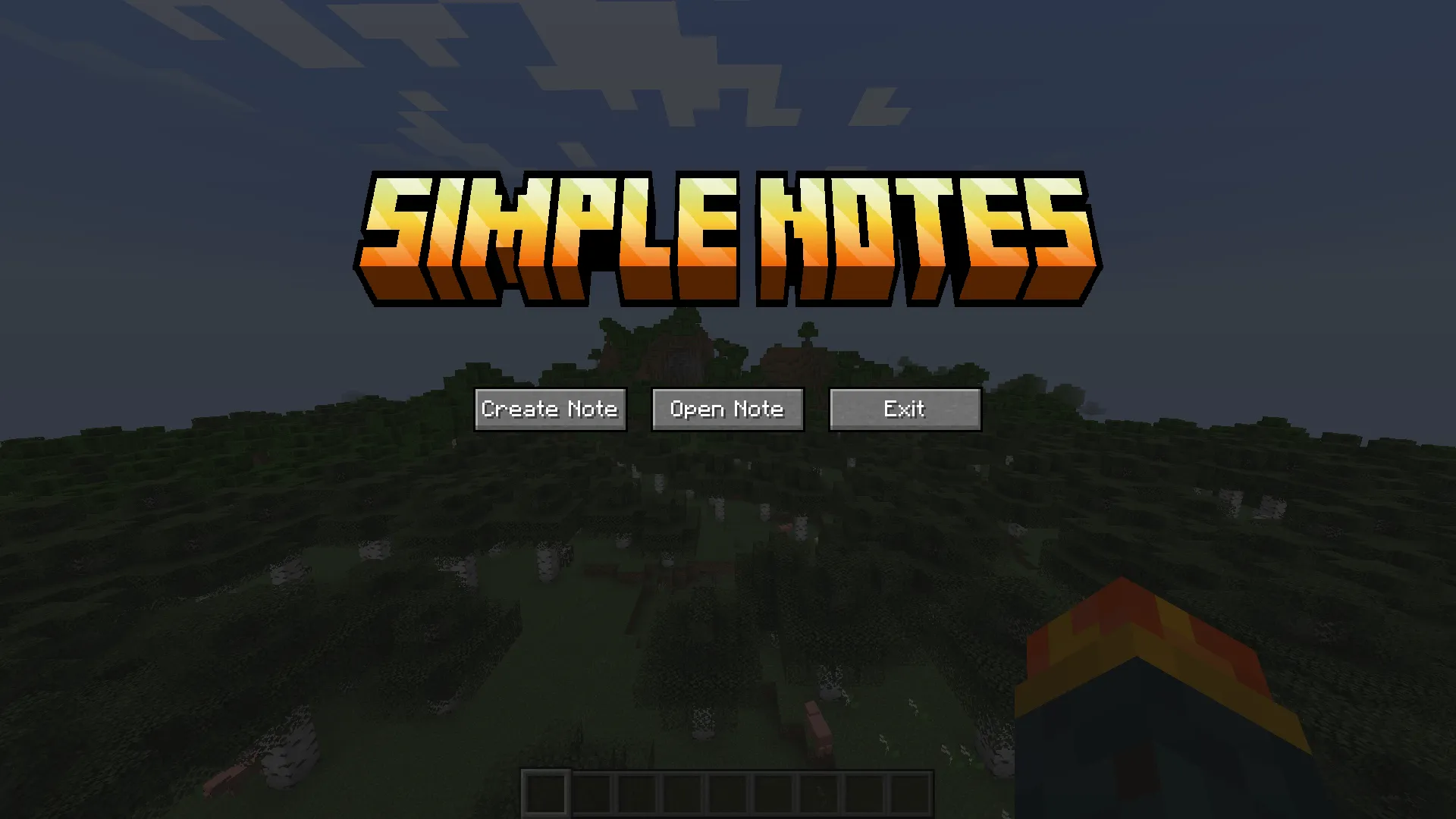 Simple Notes, Моды, Minecraft