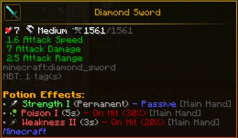 Potion Effects Set, Моды, Minecraft