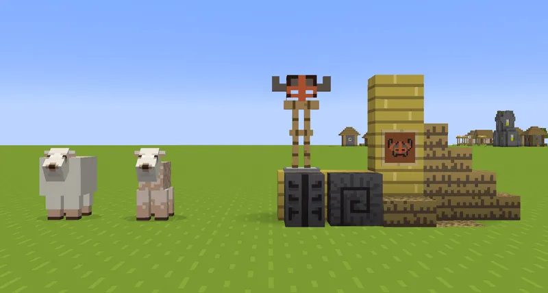 Bare Bones X You're Goat to be Kidding me — скриншот 1 (Текстуры, Minecraft)