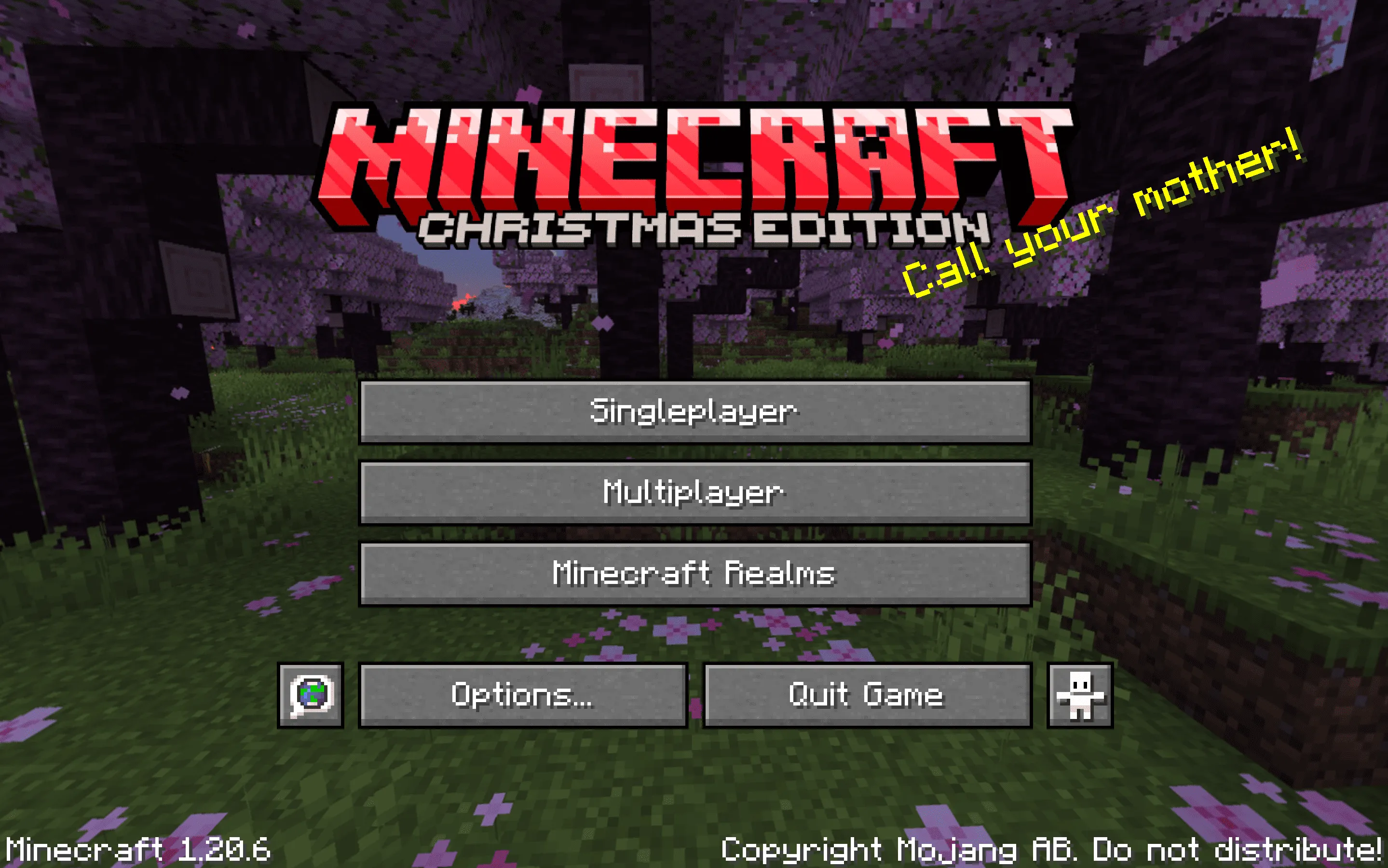 Christmas Title Menu — скриншот 1 (Текстуры, Minecraft)
