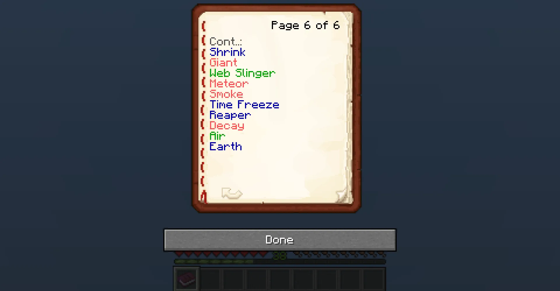 Powers (Super powers), Дата-паки, Minecraft