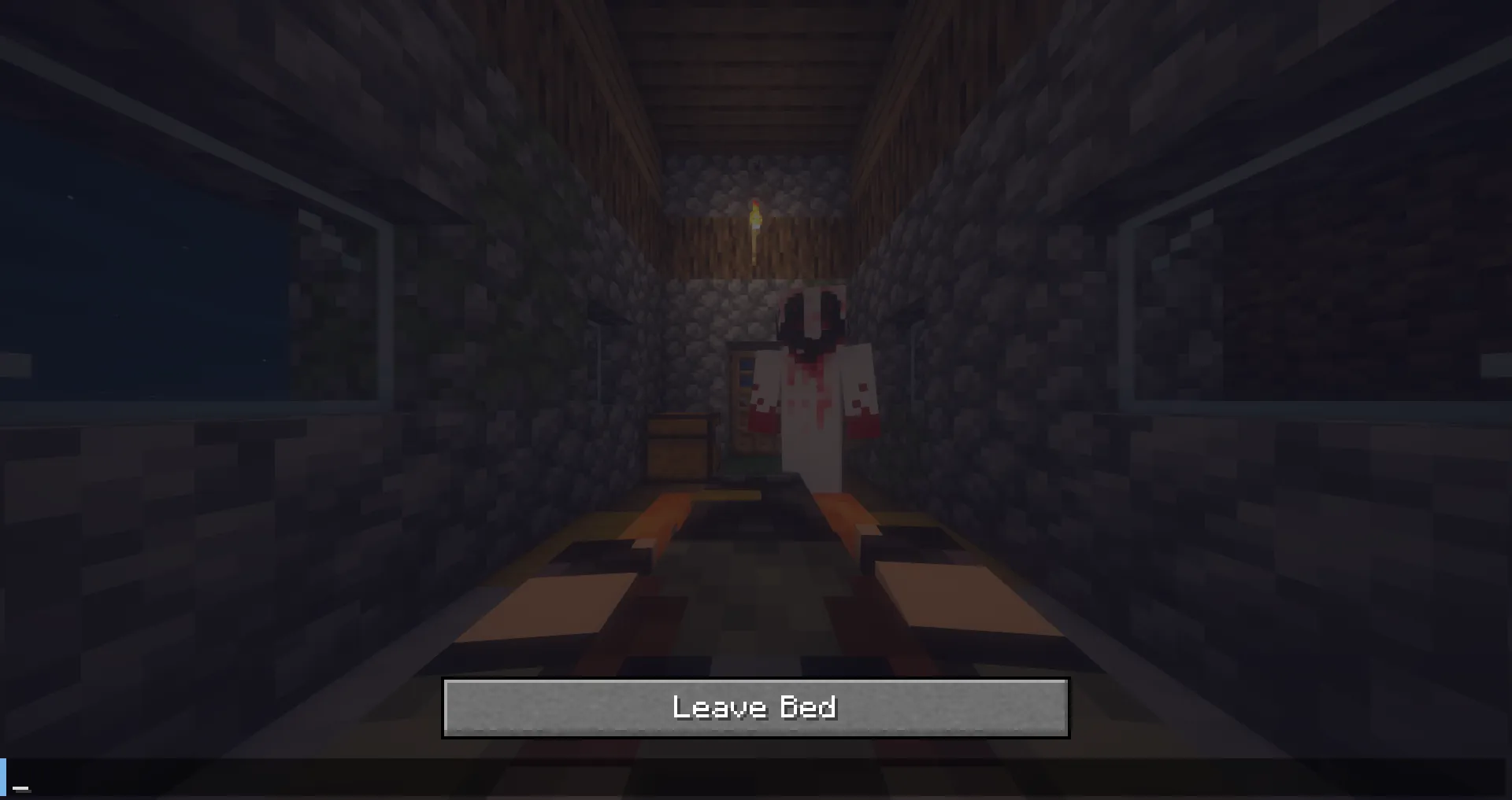 The Haunting of Can't Sleep [Reimagined] by ZZiggs [Creepypasta] — скриншот 1 (Моды, Minecraft)
