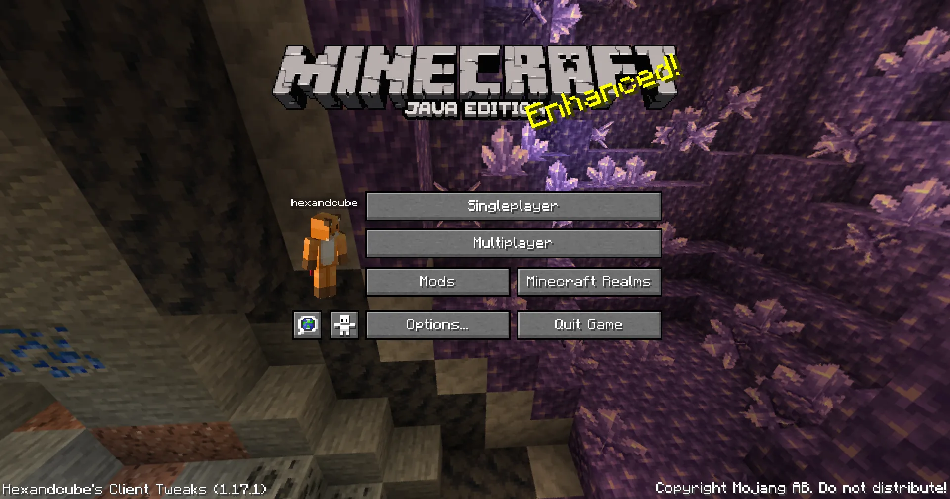 Hexandcube's Client Tweaks — скриншот 2 (Модпаки, Minecraft)