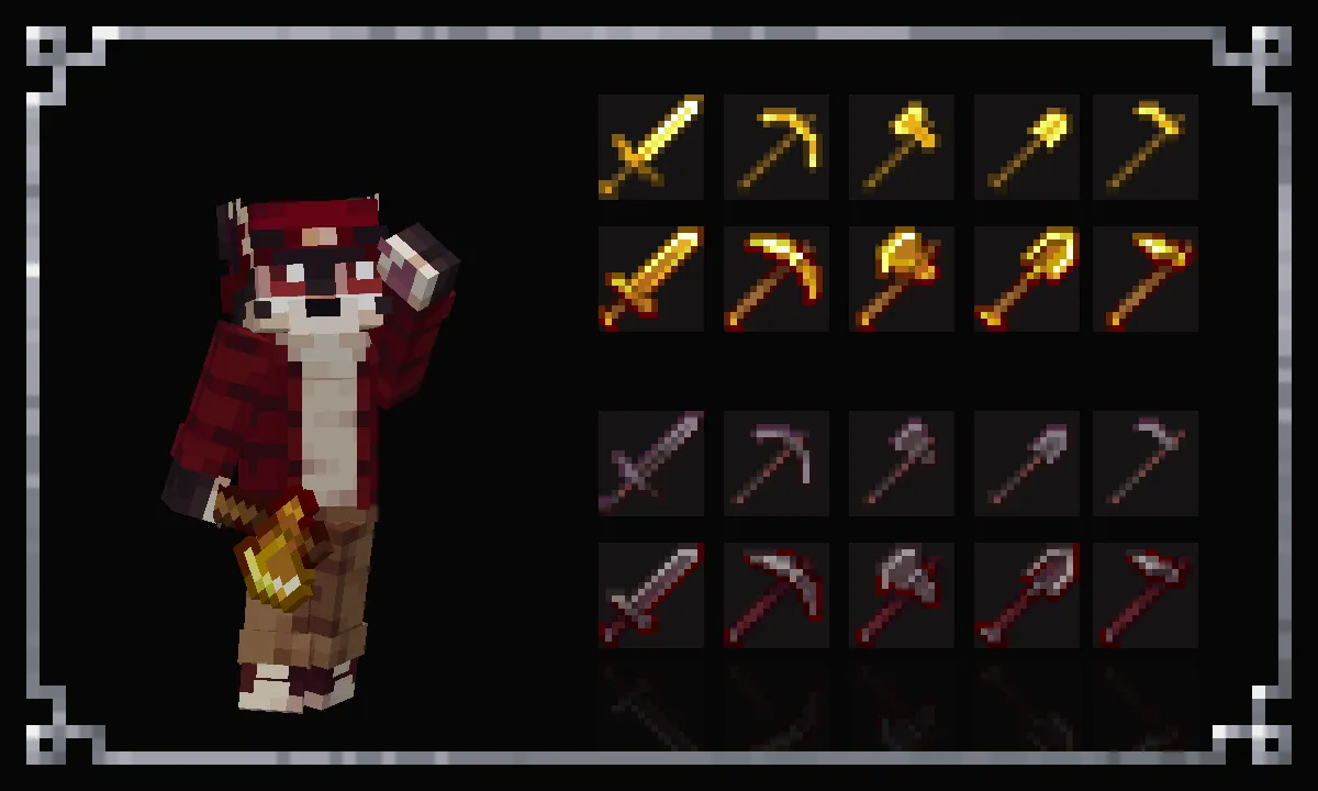 Tools Reimagined, Текстуры, Minecraft