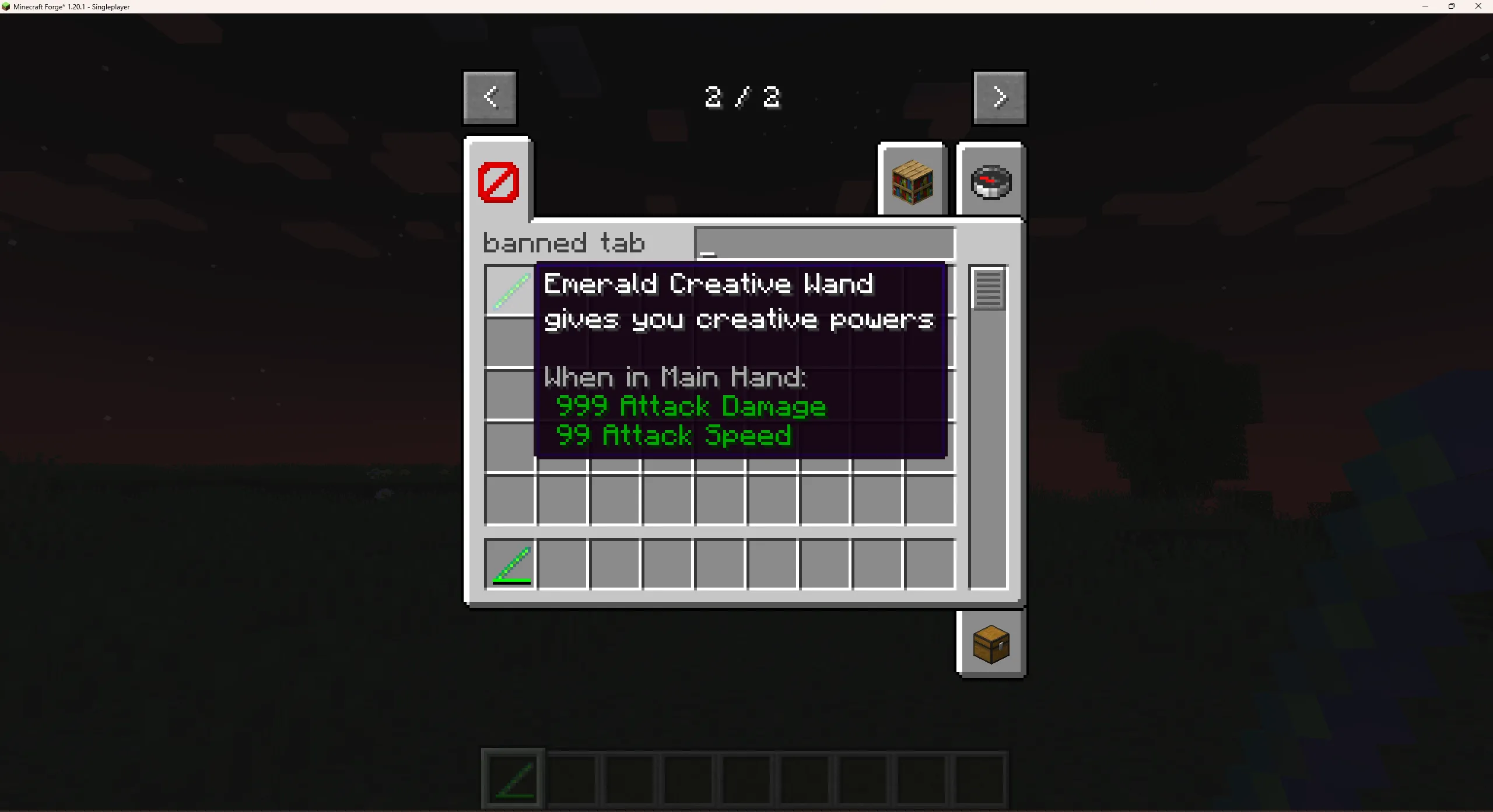Banned Items, Моды, Minecraft