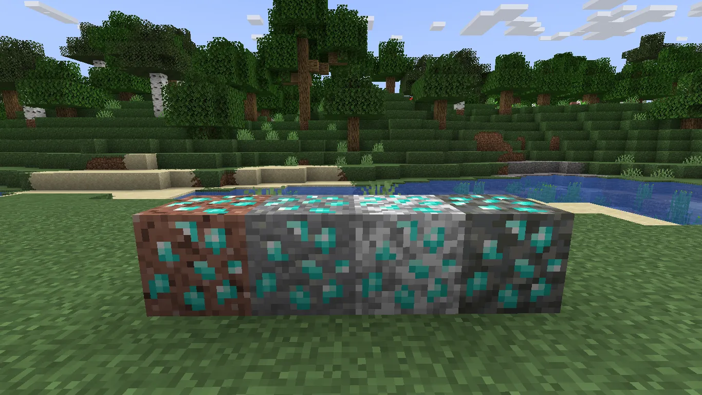 Diamond Ore+ — скриншот 1 (Текстуры, Minecraft)