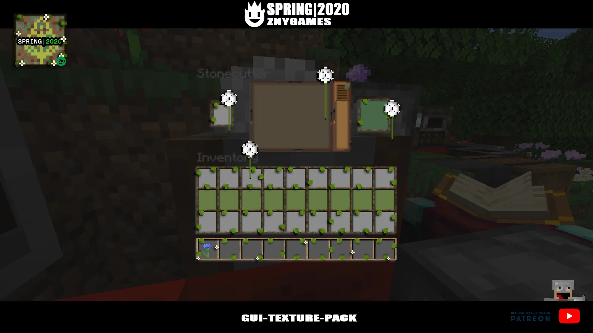 Spring|2020 🌻🌼🌷 - GUI-TEXTURE-PACK — скриншот 6 (Текстуры, Minecraft)
