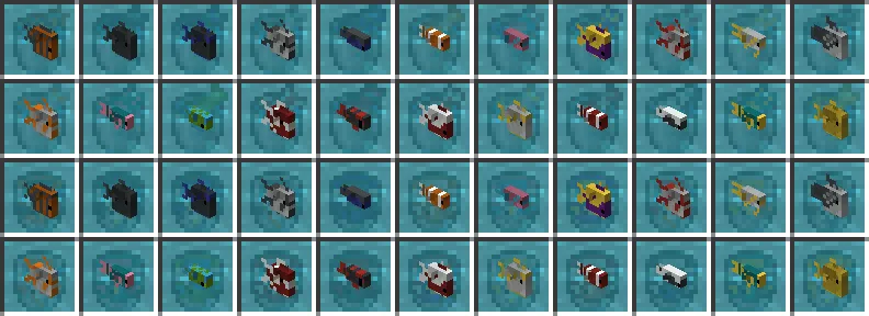 fish bucket variants — скриншот 15 (Текстуры, Minecraft)