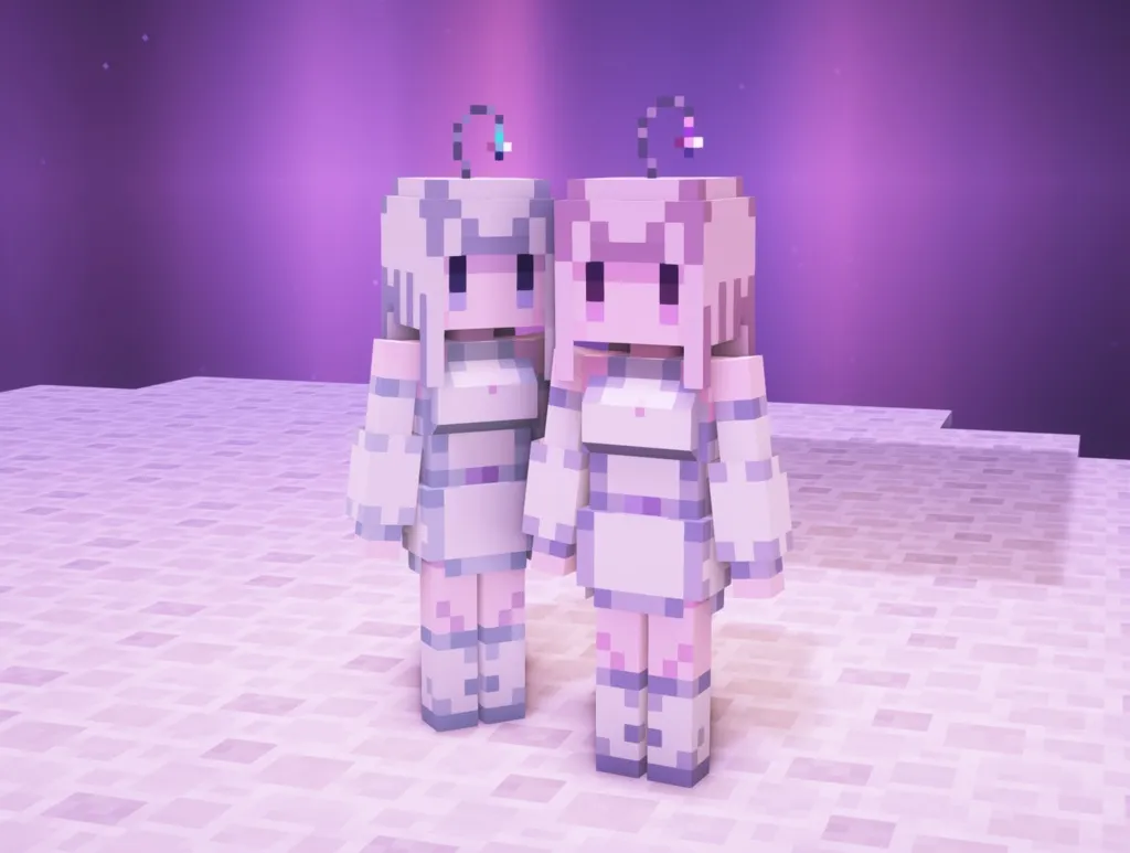 Melody's Cute Girl Villagers — скриншот 3 (Текстуры, Minecraft)