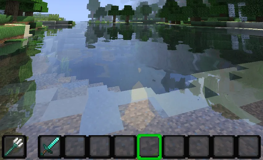 Bare Bones Hotbar — скриншот 2 (Текстуры, Minecraft)