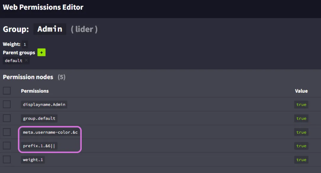 LuckPerms Chat, Моды, Minecraft