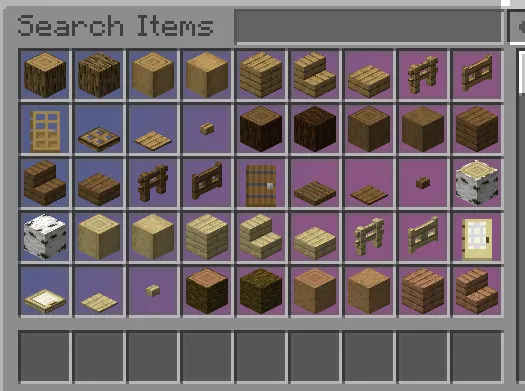 Gensty'sGradientGuiPack, Текстуры, Minecraft