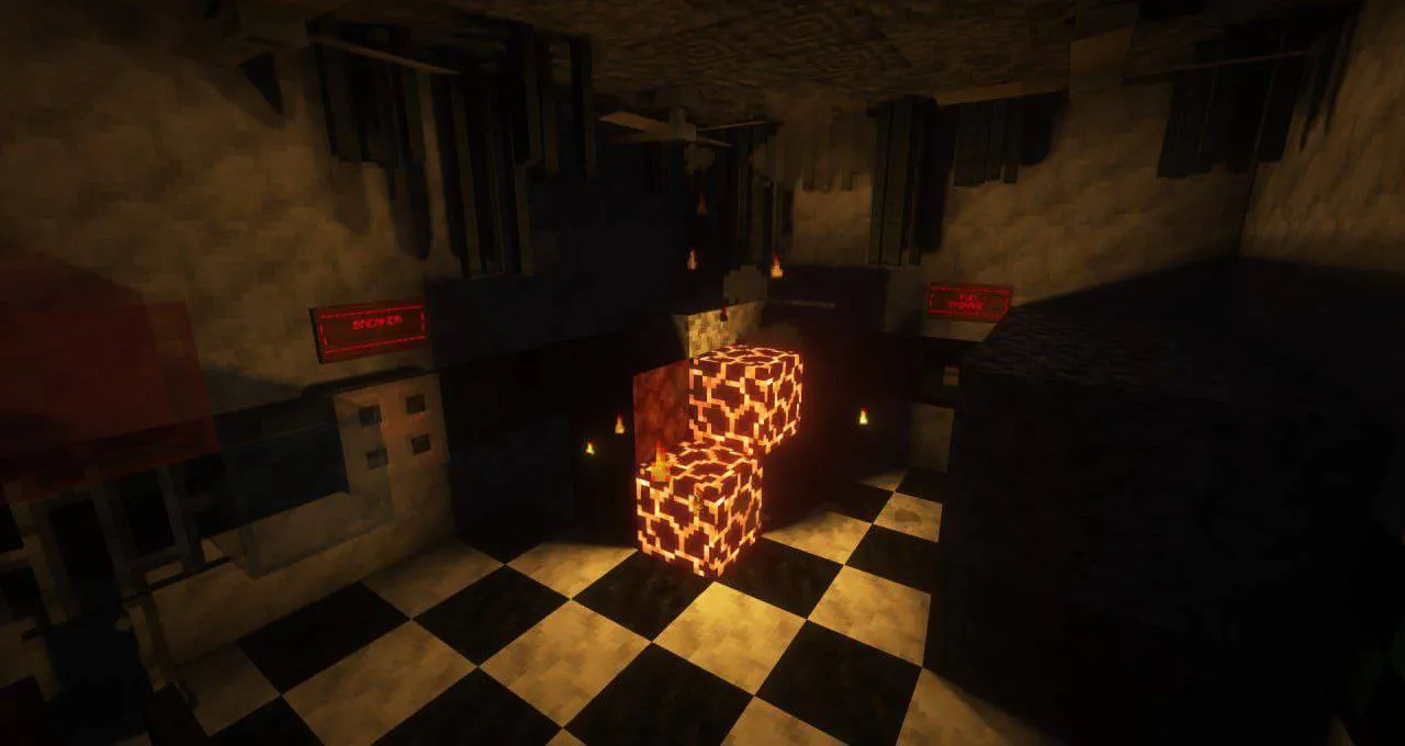 Mysterious Four Nights at Freddy's, Карты, Minecraft