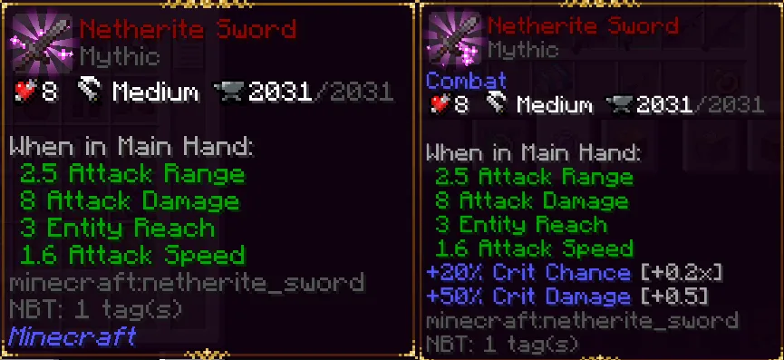 Attribute Modify, Моды, Minecraft