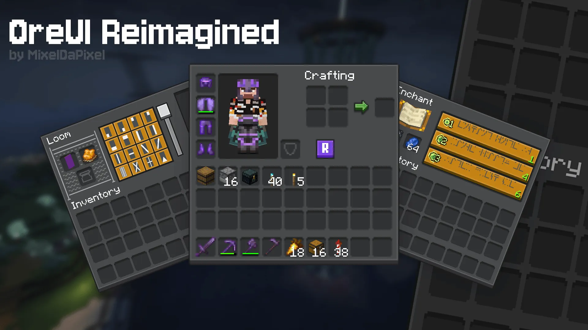 OreUI Reimagined — скриншот 1 (Текстуры, Minecraft)