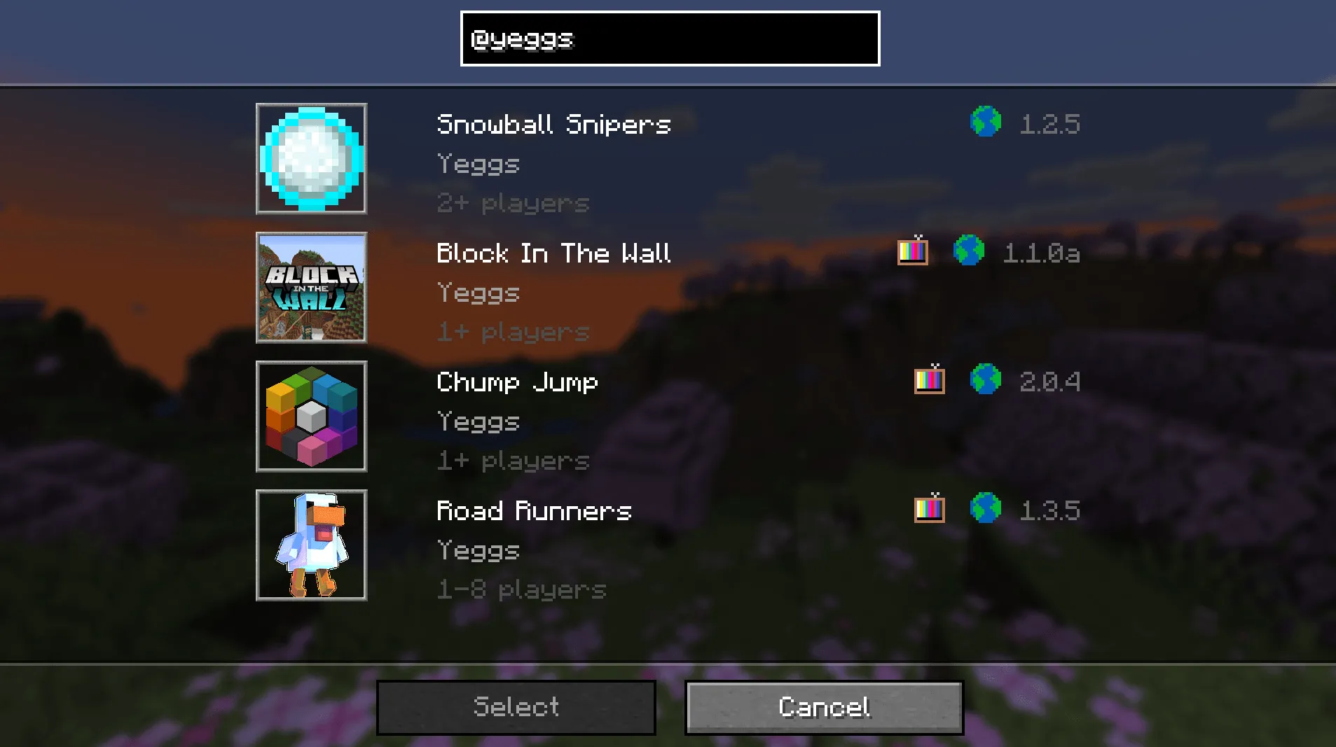 Realms Minigame Search — скриншот 3 (Моды, Minecraft)