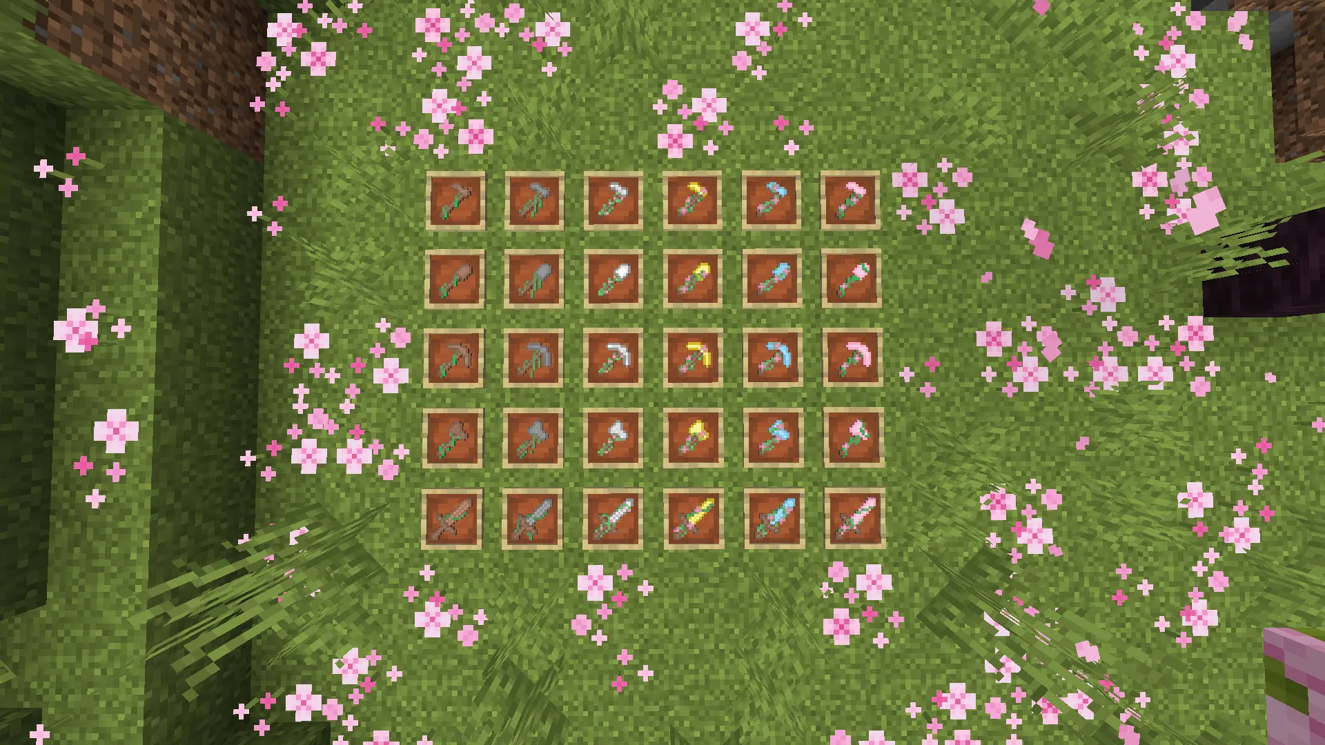 Flowery Tools + Pastel Ores, Текстуры, Minecraft