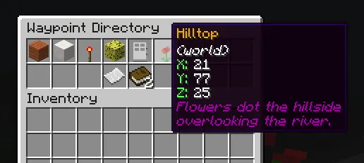 Maren's Waypoints — скриншот 1 (Плагины, Minecraft)