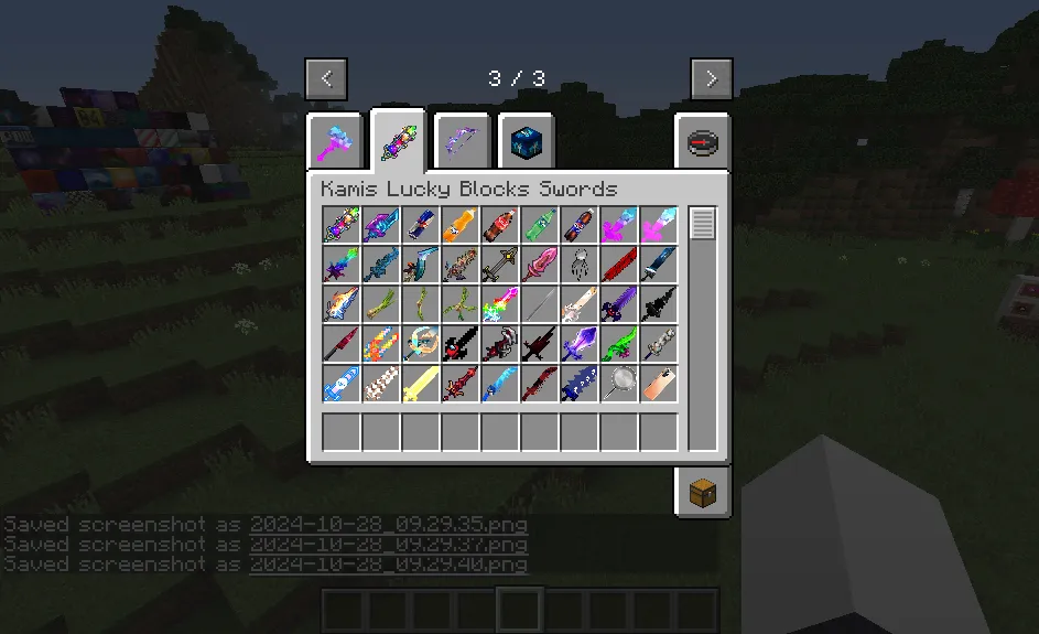 Kamis Lucky Block v1.0.4, Кастомизации, Minecraft