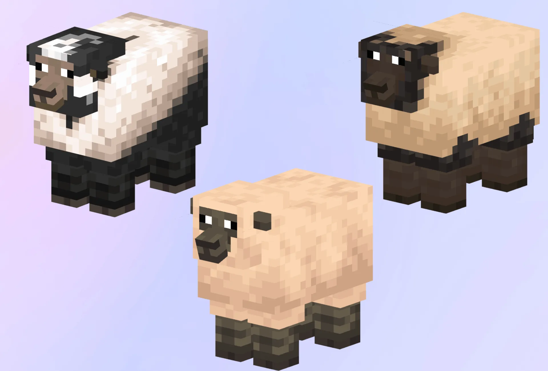 Prettier Sheep, Текстуры, Minecraft