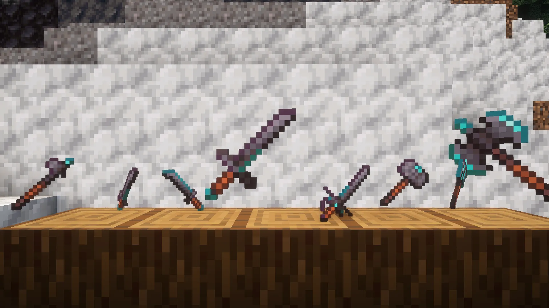 Schocoa's Diamond Netherite, Текстуры, Minecraft