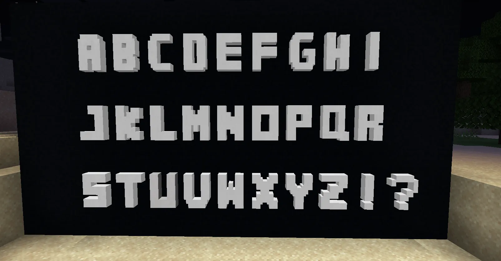 Chokbok's alphabet lights and stuff, Моды, Minecraft