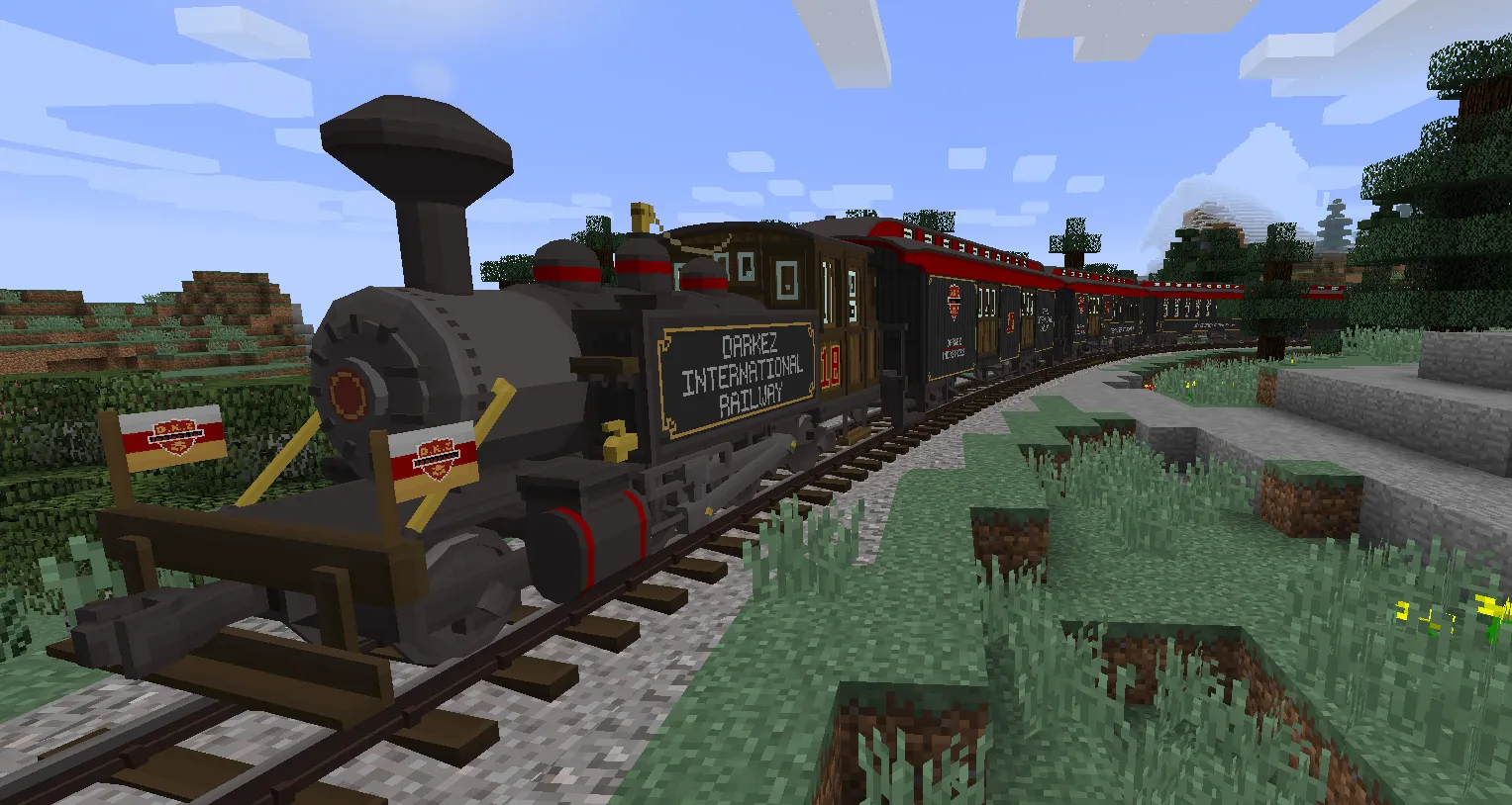 Trains of Ruun - Community Addon — скриншот 1 (Текстуры, Minecraft)