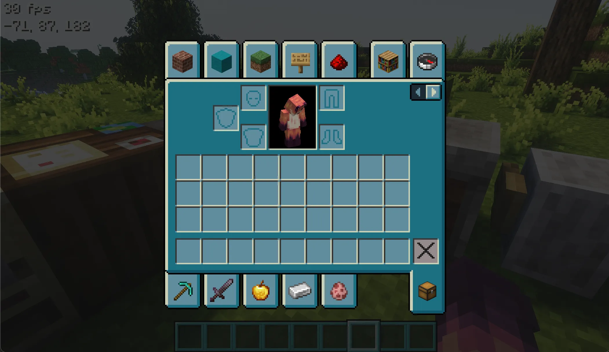 Deep Dark GUI, Текстуры, Minecraft