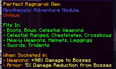 Fallen Gems & Affixes, Моды, Minecraft