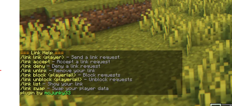LinkAcc — скриншот 7 (Плагины, Minecraft)