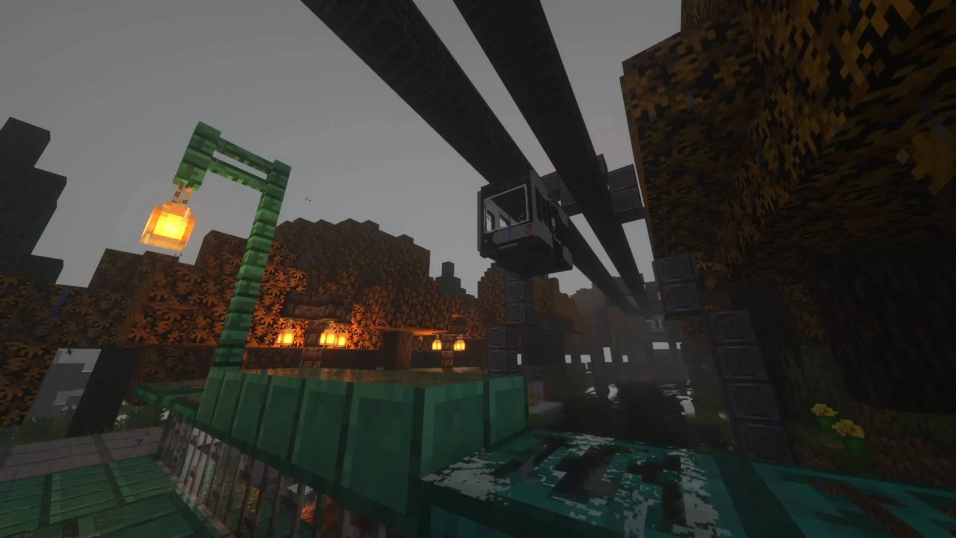 Suspended Railways/Monorail — скриншот 6 (Моды, Minecraft)