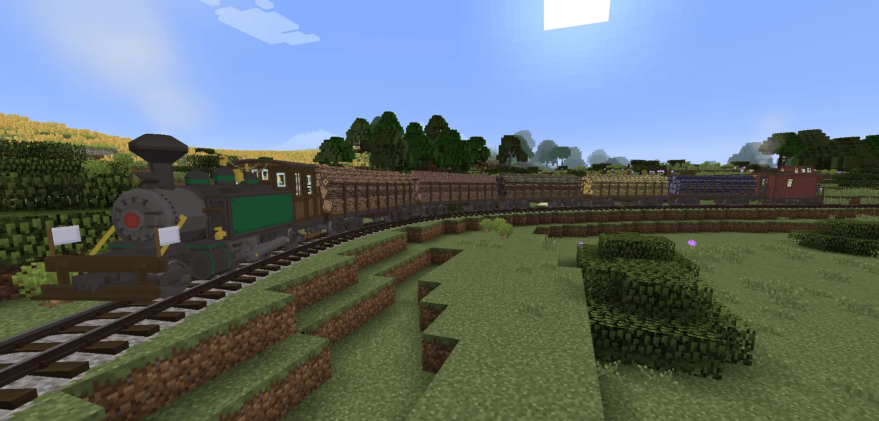 Trains of Ruun: Biomes O Plenty Addon — скриншот 1 (Текстуры, Minecraft)