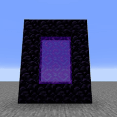Blue Nether Portal — скриншот 1 (Текстуры, Minecraft)