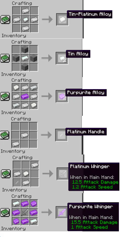 Mineralic, Моды, Minecraft