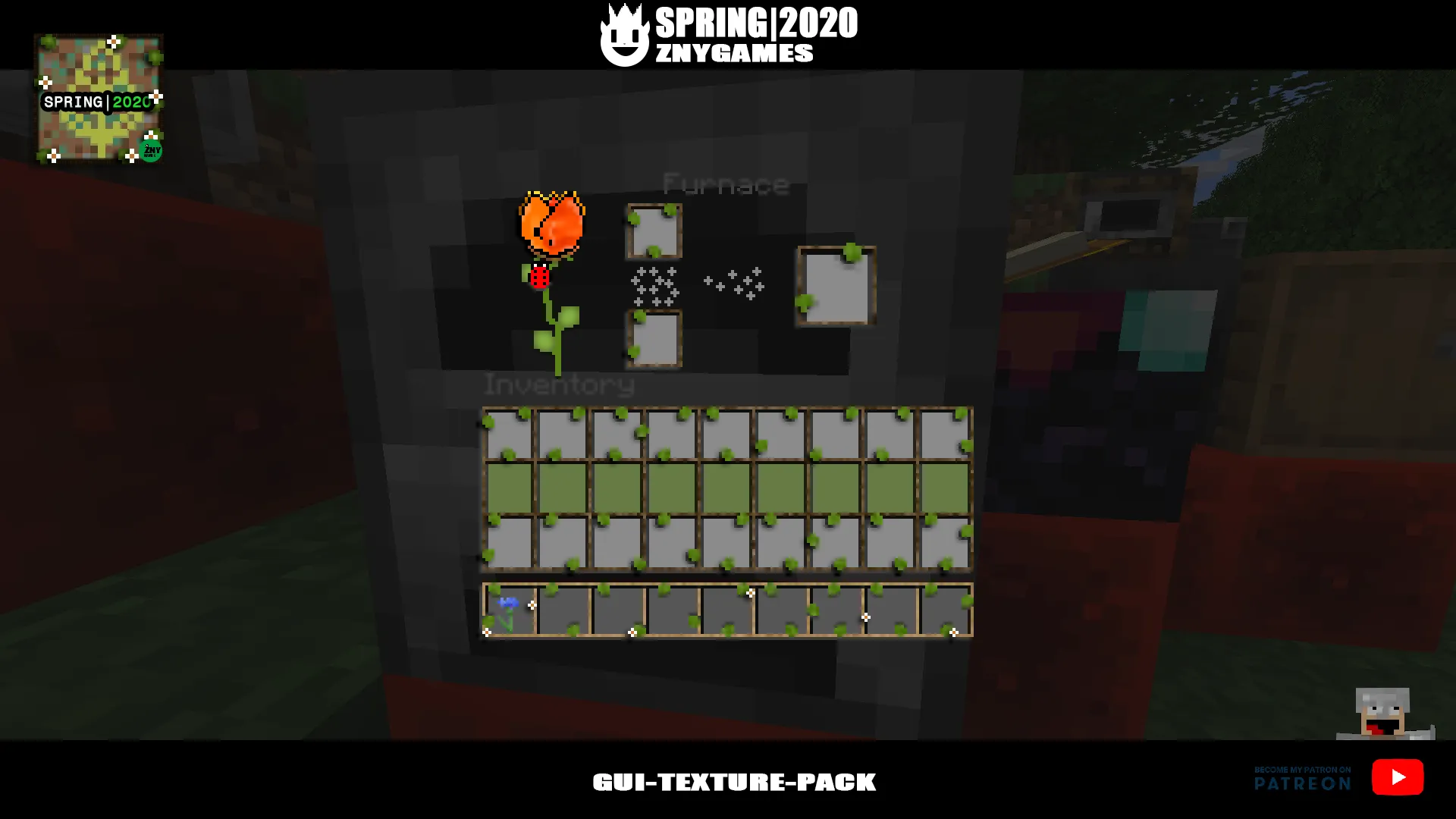 Spring|2020 🌻🌼🌷 - GUI-TEXTURE-PACK — скриншот 2 (Текстуры, Minecraft)