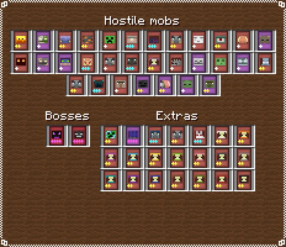 Mob Cards: End, Текстуры, Minecraft