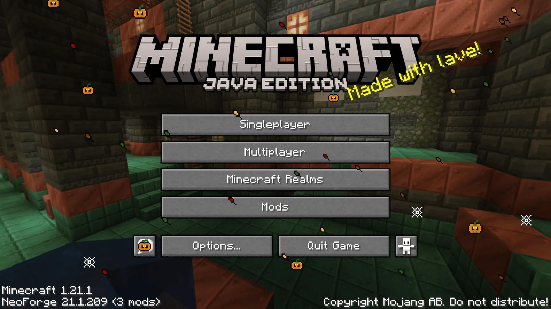 Halloween falling leaves — скриншот 3 (Моды, Minecraft)