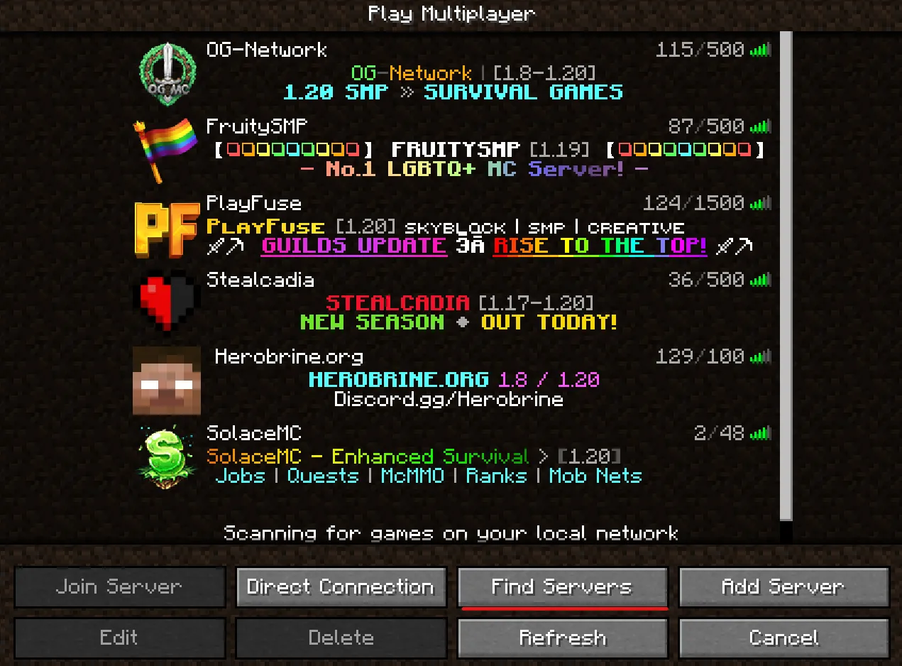 Server Finder by BlockAtlas — скриншот 2 (Моды, Minecraft)